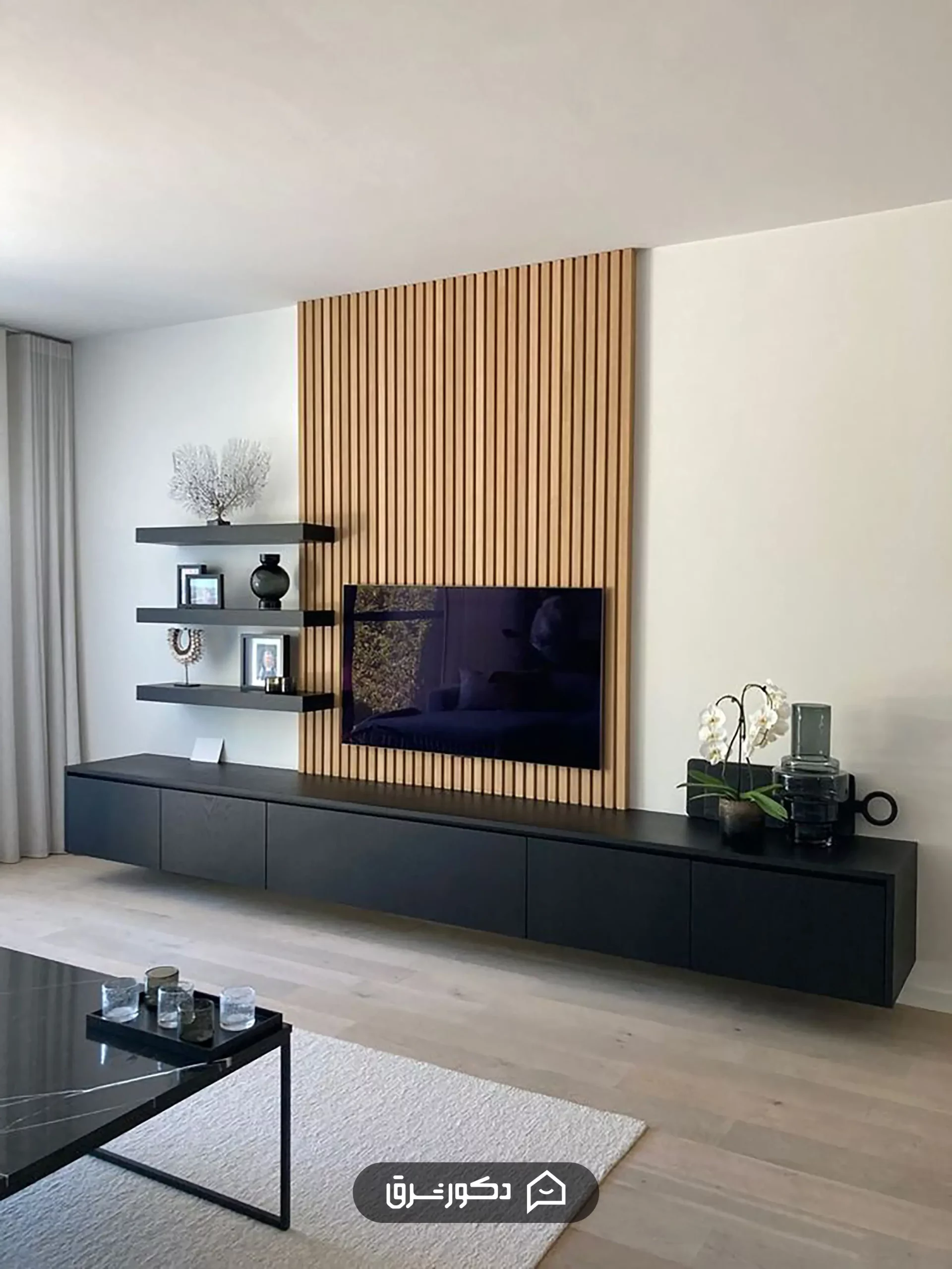 tv-wall-cherry-wood